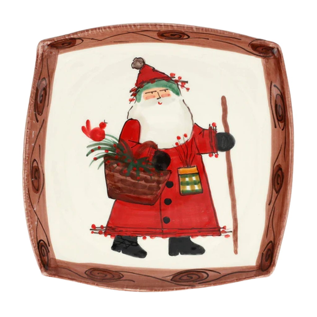 Old St. Nick Outdoorsman Square Platter – Perfect Settings