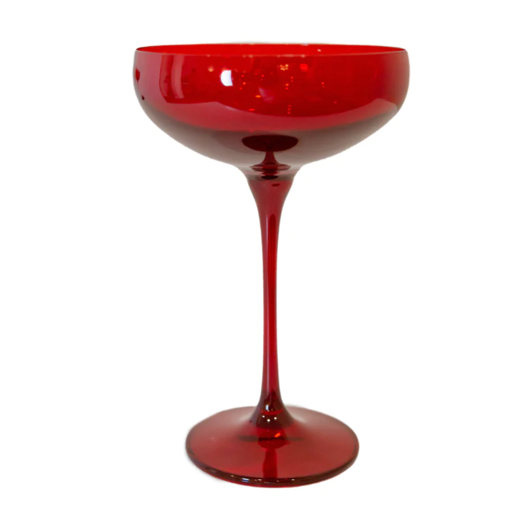 Champagne Coupe Red
