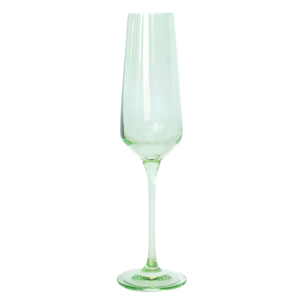 Champagne Flute Mint Green