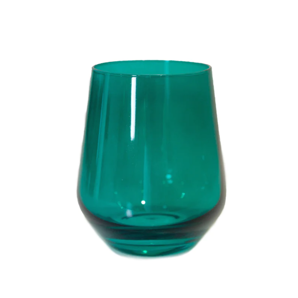 Wine Stemless Emerald Green