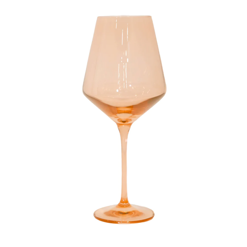 Wine Stemware Blush Pink
