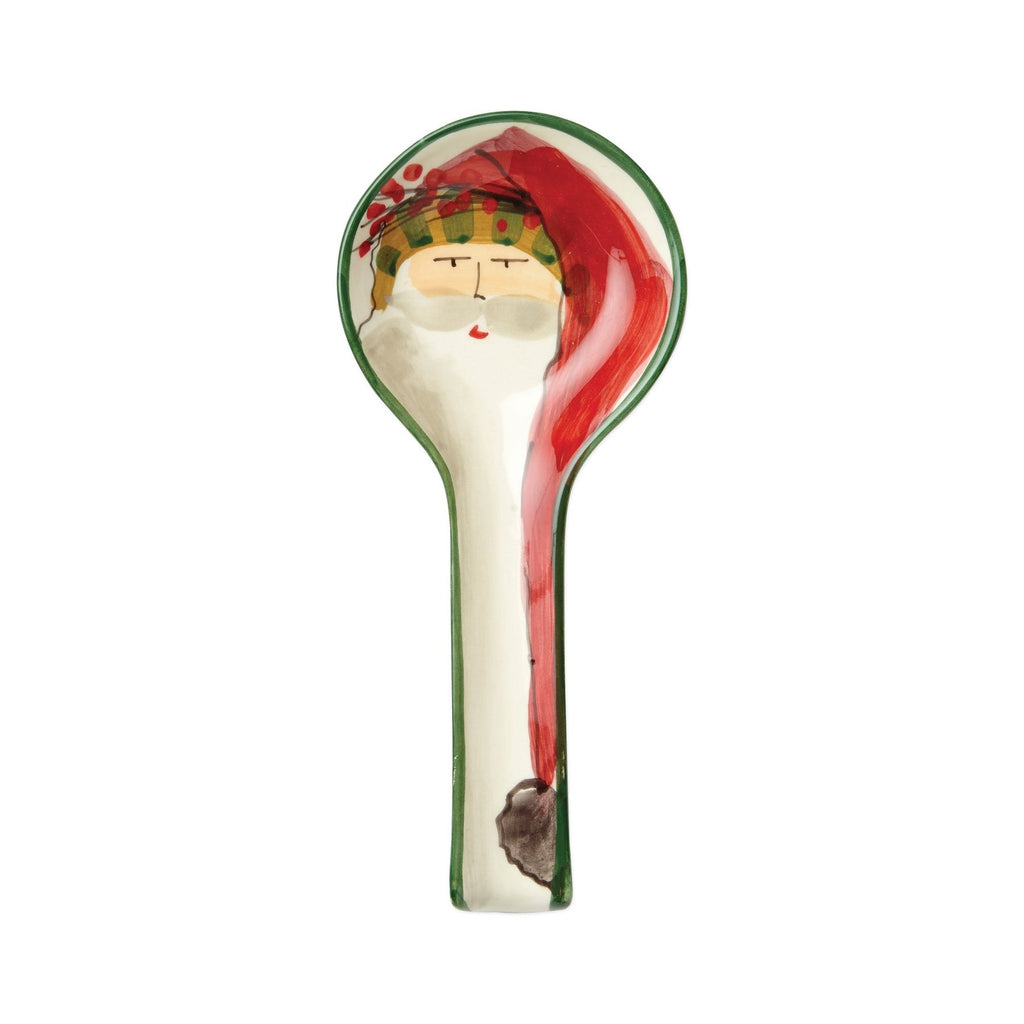 Vietri Old St. Nick Spoon Rest | Holly