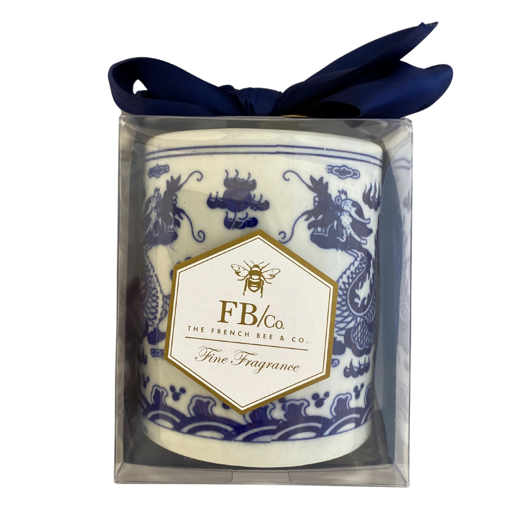 French Bee Cylinder Candle Dragon