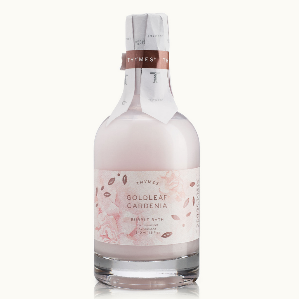 Thymes Gold Leaf Gardenia Bubble Bath