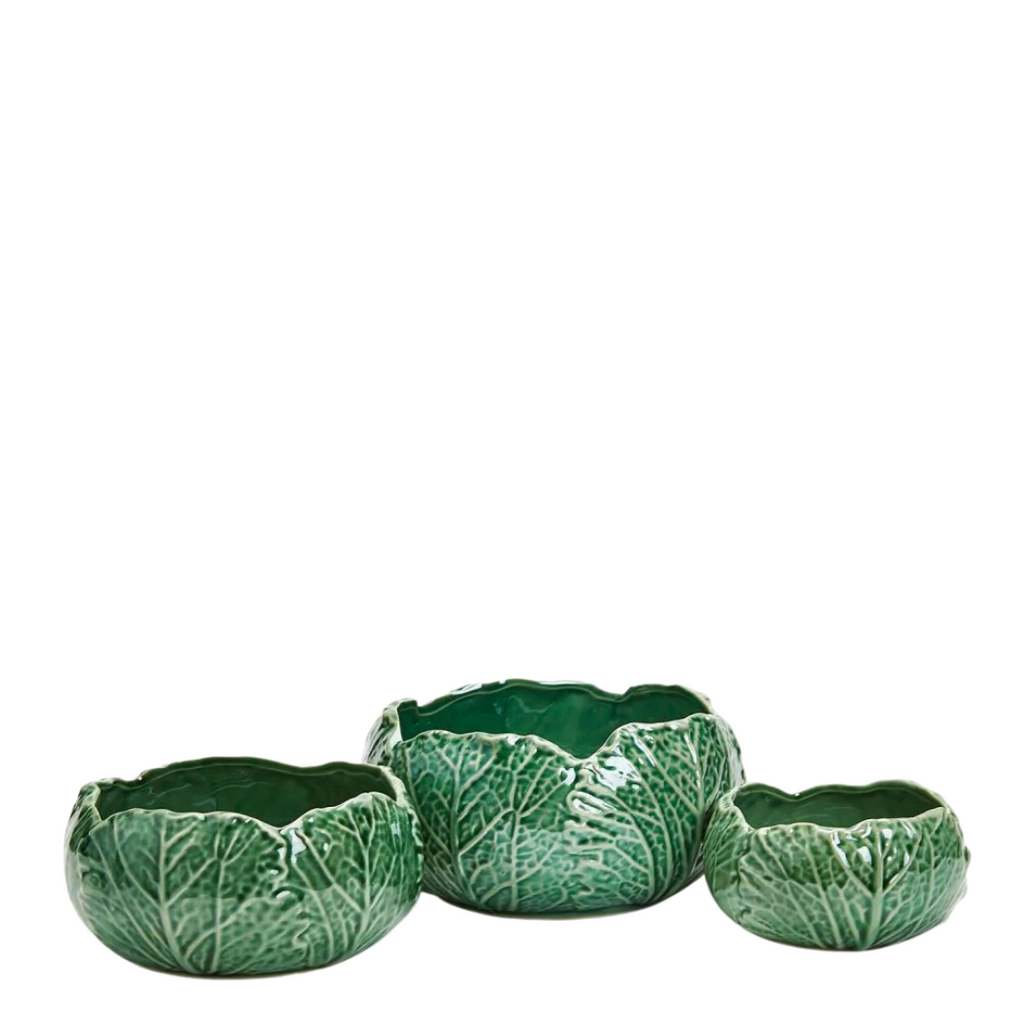 Cabbage Leaf Bowl Medium - Thumbnail 2