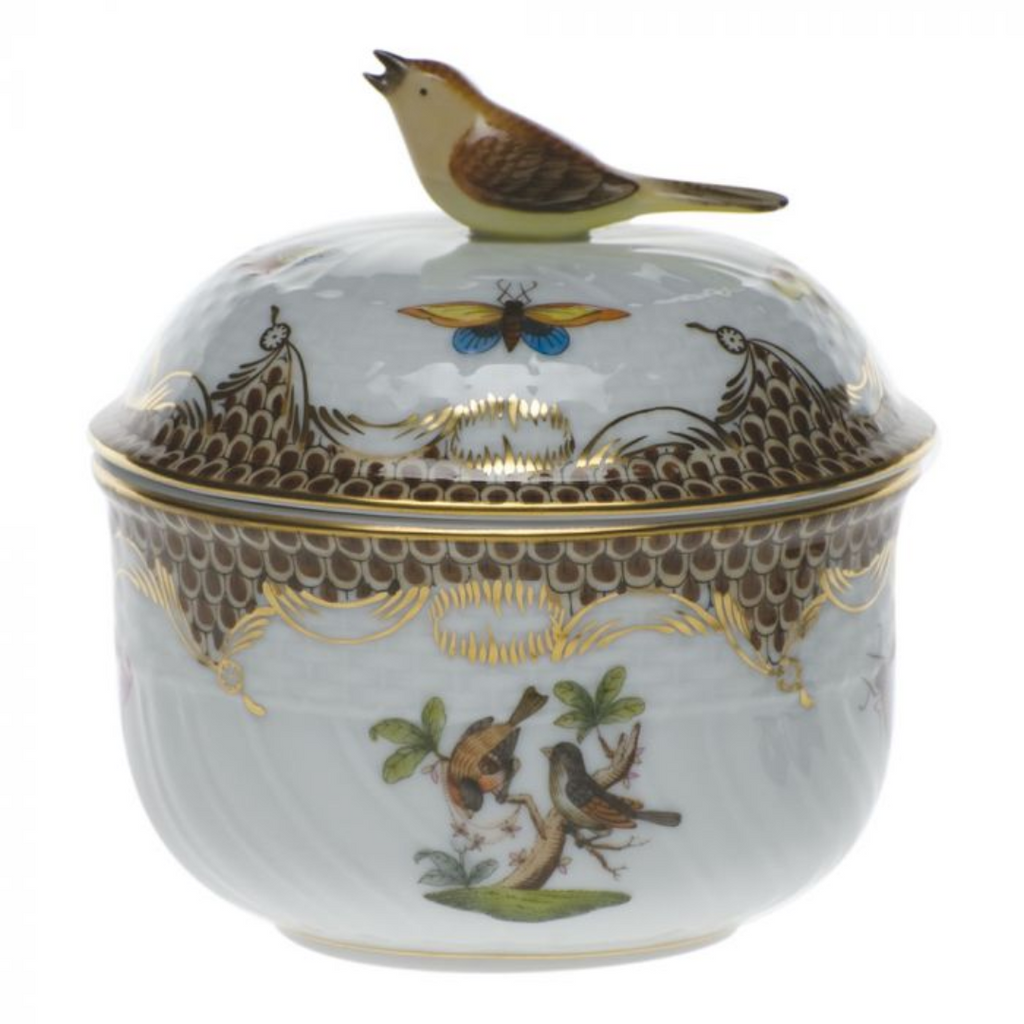 Rothschild Bird Covered Sugar with Bird