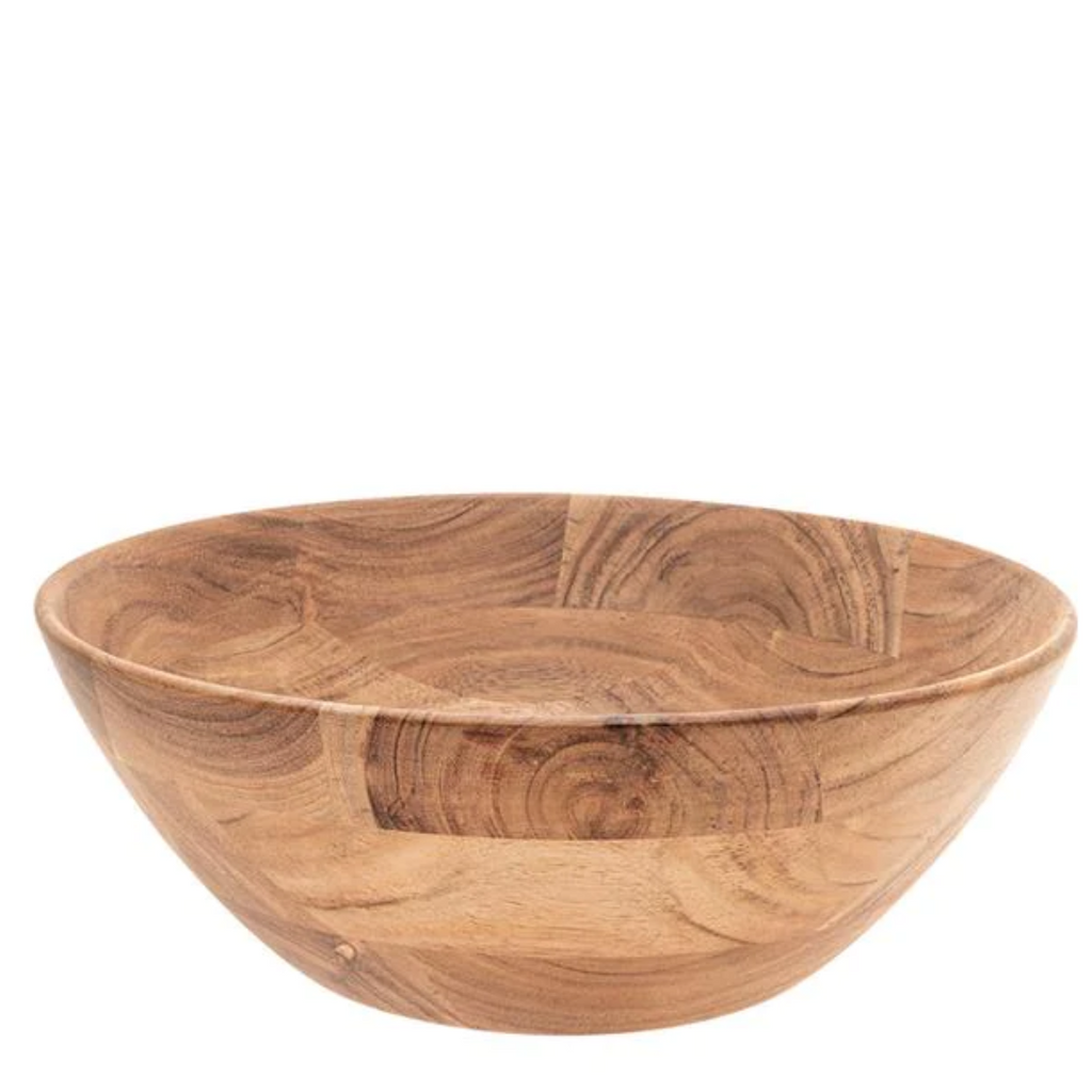 Natural Wood Salad Bowl (Large)