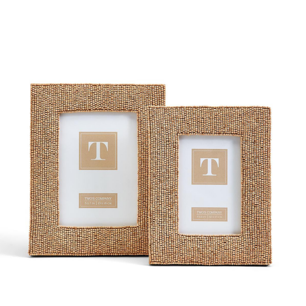 Two's Company White Pagoda 4x6 Photo Frame