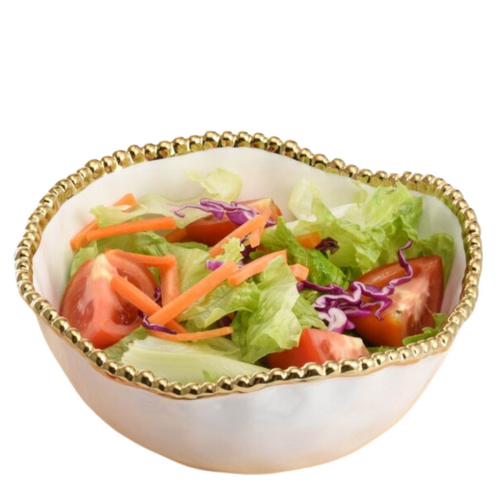 Pampa Bay Golden Salerno Medium Salad Bowl - Thumbnail 5