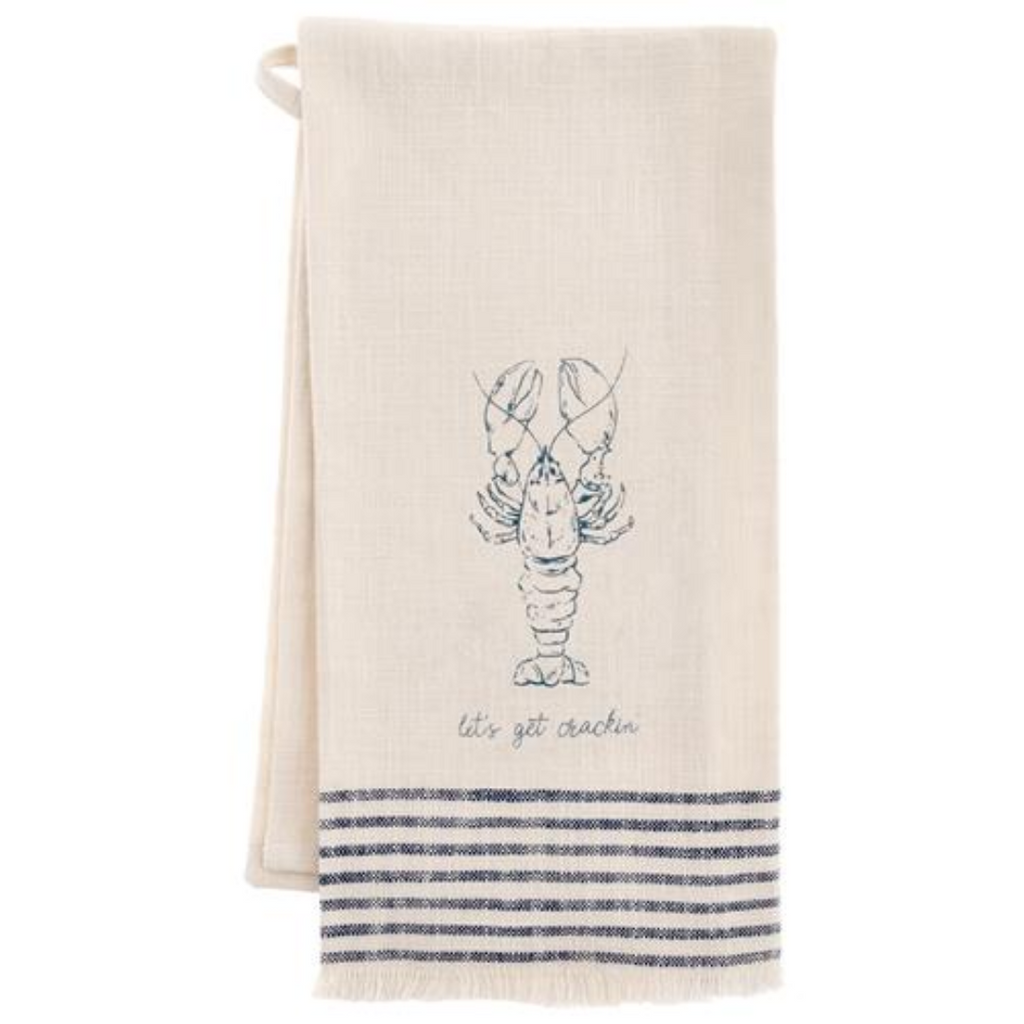 Waterfront Tea Towel Lobster