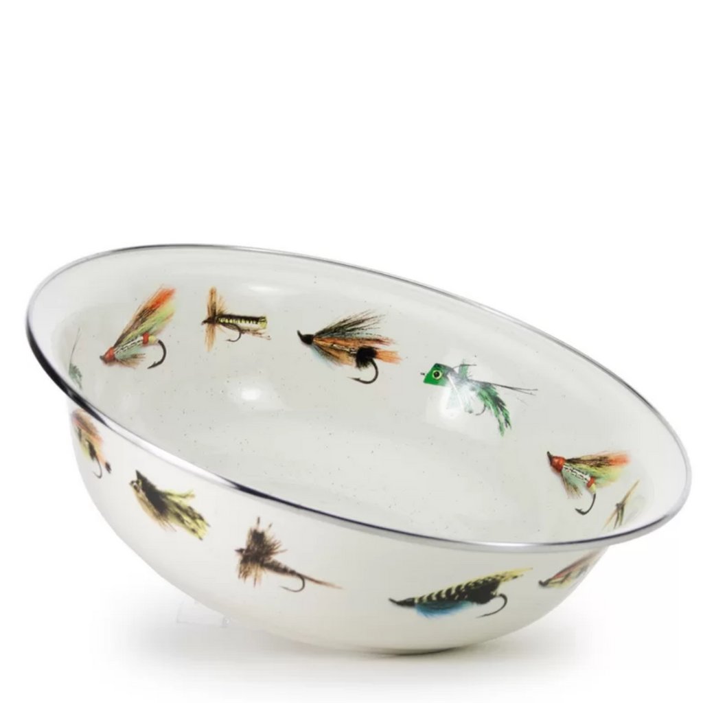 Fly Fishing Serving Bowl or Basin
