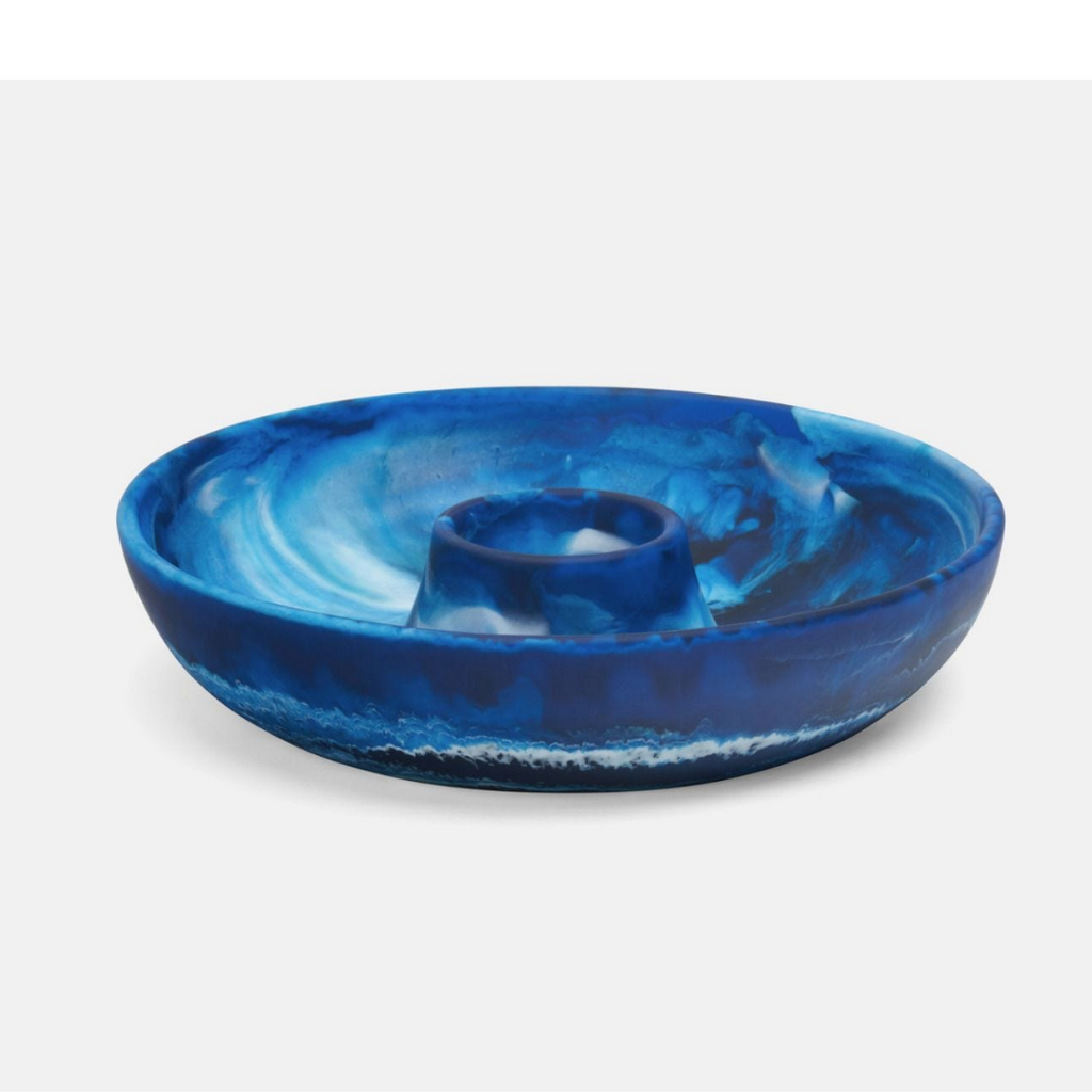Hugo Blue Swirled Chip and Dip